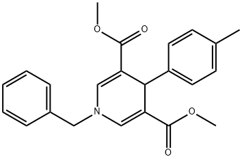 dimethyl 1-benzyl-4-(4-methylphenyl)-1,4-dihydropyridine-3,5-dicarboxylate Structural