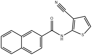 N-(3-cyanothiophen-2-yl)-2-naphthamide Structural