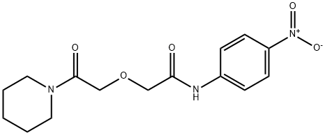 N-(4-nitrophenyl)-2-[2-oxo-2-(piperidin-1-yl)ethoxy]acetamide Structural