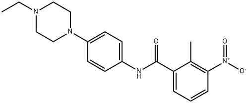 N-[4-(4-ethylpiperazin-1-yl)phenyl]-2-methyl-3-nitrobenzamide Structural