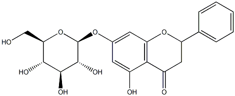 Pinocembrin 7-O-beta-D-glucoside Structural