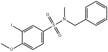N-benzyl-3-iodo-4-methoxy-N-methylbenzenesulfonamide Structural