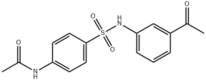 N-(4-{[(3-acetylphenyl)amino]sulfonyl}phenyl)acetamide Structural