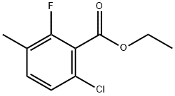 Benzoic acid, 6-chloro-2-fluoro-3-methyl-, ethyl ester Structural