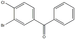 Methanone, (3-bromo-4-chlorophenyl)phenyl- Structural