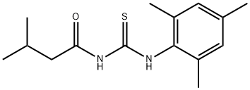 N-[(mesitylamino)carbonothioyl]-3-methylbutanamide Structural