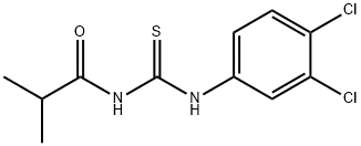 N-{[(3,4-dichlorophenyl)amino]carbonothioyl}-2-methylpropanamide Structural