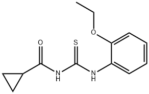 N-{[(2-ethoxyphenyl)amino]carbonothioyl}cyclopropanecarboxamide Structural