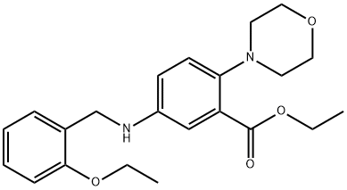 ethyl 5-[(2-ethoxybenzyl)amino]-2-(morpholin-4-yl)benzoate Structural