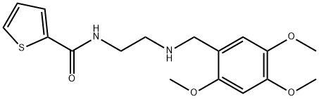 N-{2-[(2,4,5-trimethoxybenzyl)amino]ethyl}thiophene-2-carboxamide Structural