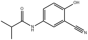 N-(3-cyano-4-hydroxyphenyl)isobutyramide Structural