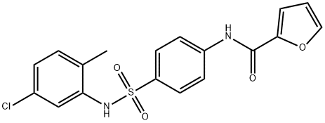 N-{4-[(5-chloro-2-methylphenyl)sulfamoyl]phenyl}furan-2-carboxamide Structural