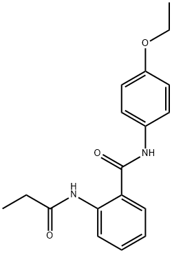 N-(4-ethoxyphenyl)-2-(propanoylamino)benzamide Structural