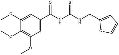 N-{[(2-furylmethyl)amino]carbonothioyl}-3,4,5-trimethoxybenzamide Structural
