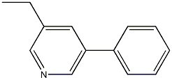Pyridine, 3-ethyl-5-phenyl- Structural