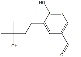 Ethanone, 1-[4-hydroxy-3-(3-hydroxy-3-methylbutyl)phenyl]- Structural