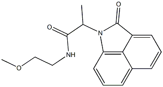 N-(2-methoxyethyl)-2-(2-oxobenzo[cd]indol-1(2H)-yl)propanamide Structural
