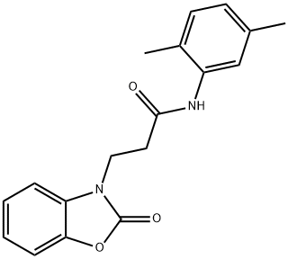 N-(2,5-dimethylphenyl)-3-(2-oxobenzo[d]oxazol-3(2H)-yl)propanamide Structural