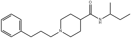 N-(butan-2-yl)-1-(3-phenylpropyl)piperidine-4-carboxamide Structural