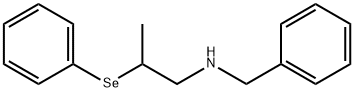 Benzenemethanamine, N-[2-(phenylseleno)propyl]- Structural