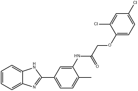 N-[5-(1H-benzimidazol-2-yl)-2-methylphenyl]-2-(2,4-dichlorophenoxy)acetamide Structural
