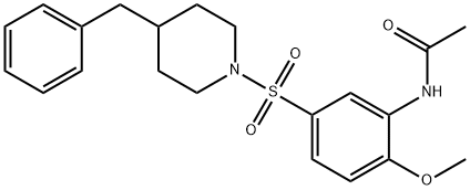 N-{5-[(4-benzylpiperidin-1-yl)sulfonyl]-2-methoxyphenyl}acetamide Structural