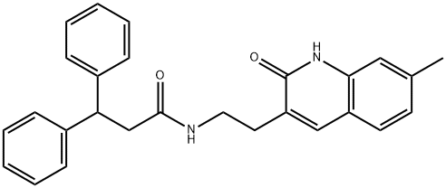 N-(2-(7-methyl-2-oxo-1,2-dihydroquinolin-3-yl)ethyl)-3,3-diphenylpropanamide Structural