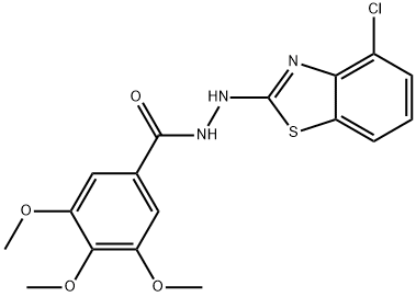 N-(4-chlorobenzo[d]thiazol-2-yl)-3,4,5-trimethoxybenzohydrazide Structural