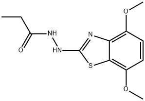 N-(4,7-dimethoxybenzo[d]thiazol-2-yl)propionohydrazide Structural