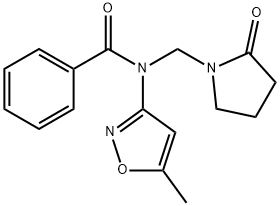 N-(5-methylisoxazol-3-yl)-N-((2-oxopyrrolidin-1-yl)methyl)benzamide Structural