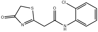 N-(2-chlorophenyl)-2-(4-oxo-1,3-thiazol-2-yl)acetamide Structural