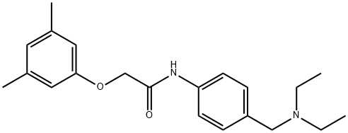 N-[4-(diethylaminomethyl)phenyl]-2-(3,5-dimethylphenoxy)acetamide Structural