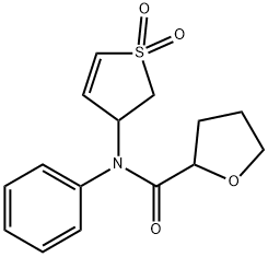 N-(1,1-dioxido-2,3-dihydrothiophen-3-yl)-N-phenyltetrahydrofuran-2-carboxamide Structural