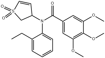 N-(1,1-dioxido-2,3-dihydrothiophen-3-yl)-N-(2-ethylphenyl)-3,4,5-trimethoxybenzamide Structural
