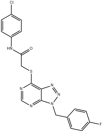 N-(4-chlorophenyl)-2-((3-(4-fluorobenzyl)-3H-[1,2,3]triazolo[4,5-d]pyrimidin-7-yl)thio)acetamide Structural