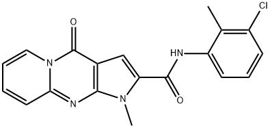 N-(3-chloro-2-methylphenyl)-1-methyl-4-oxo-1,4-dihydropyrido[1,2-a]pyrrolo[2,3-d]pyrimidine-2-carboxamide Structural