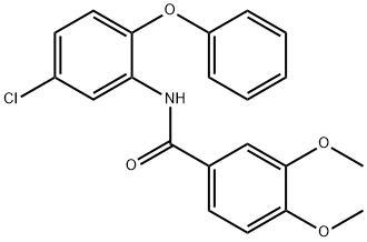 N-(5-chloro-2-phenoxyphenyl)-3,4-dimethoxybenzamide Structural