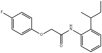 N-(2-sec-butylphenyl)-2-(4-fluorophenoxy)acetamide Structural