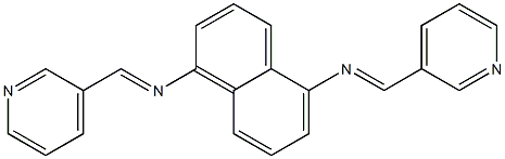 N,N'-bis(3-pyridinylmethylene)-1,5-naphthalenediamine Structural