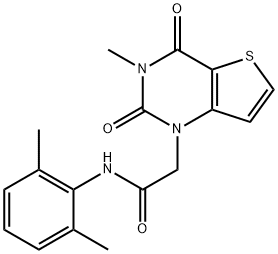 N-(2,6-dimethylphenyl)-2-(3-methyl-2,4-dioxo-3,4-dihydrothieno[3,2-d]pyrimidin-1(2H)-yl)acetamide Structural