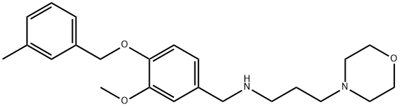 N-{3-methoxy-4-[(3-methylbenzyl)oxy]benzyl}-3-(morpholin-4-yl)propan-1-amine Structural