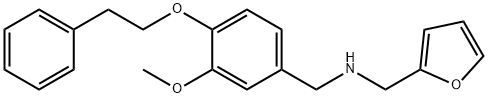 N-(2-furylmethyl)-N-[3-methoxy-4-(2-phenylethoxy)benzyl]amine Structural