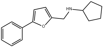 N-[(5-phenylfuran-2-yl)methyl]cyclopentanamine Structural