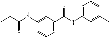N-(3-methylphenyl)-3-(propionylamino)benzamide Structural