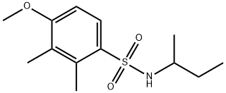 N-(sec-butyl)-4-methoxy-2,3-dimethylbenzenesulfonamide Structural