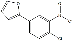 Furan, 2-(4-chloro-3-nitrophenyl)- Structural