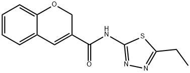 N-(5-ethyl-1,3,4-thiadiazol-2-yl)-2H-chromene-3-carboxamide Structural