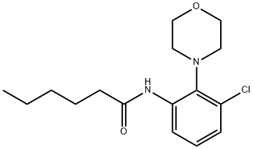 N-[3-chloro-2-(morpholin-4-yl)phenyl]hexanamide Structural