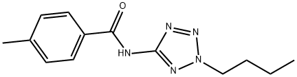 N-(2-butyl-2H-tetrazol-5-yl)-4-methylbenzamide Structural