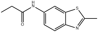 N-(2-methyl-1,3-benzothiazol-6-yl)propanamide Structural